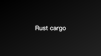 cargo, rust buil system and package manager